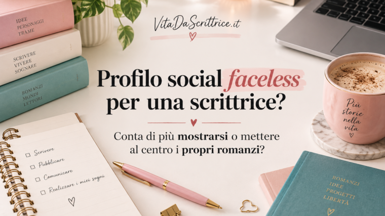 Profilo social faceless per una scrittrice: funziona davvero?